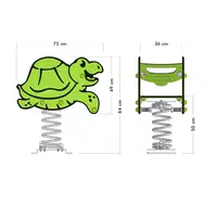 Federwippe Wickey PRO Schildkröte "Speedey" – Bild 5