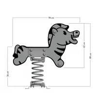 Federwippe Wickey PRO Zebra "Stripey" – Bild 5