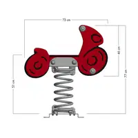 Federwippe Wickey PRO Motorrad "Racey" – Bild 5