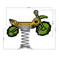 Federwippe Wickey PRO Motorrad "Crossey" – Bild 6