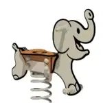 Federwippe Wickey PRO Elefant „Clumsey“ - w pro federwippe elefant spielplatz 825347 1 2