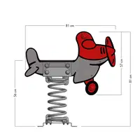 Federwippe Wickey PRO Flugzeug "Loopey" – Bild 5