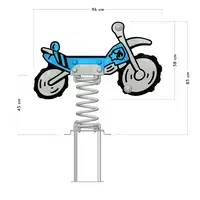 Federwippe Wickey PRO Motorrad "Chasey" – Bild 5