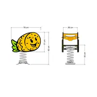 Federwippe Wickey PRO Ananas "Tastey" – Bild 5