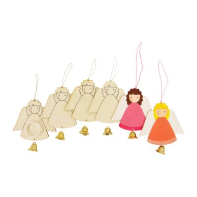 Holzanhänger "Engelchen" 6er Set
