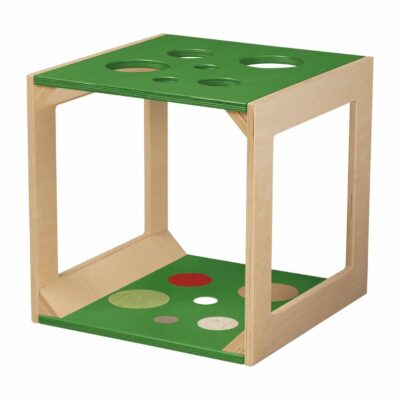 Krabbelwürfel farbig gebeizt