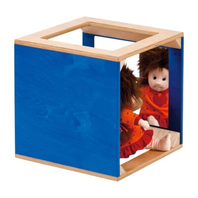 Spiegelwürfel farbig gebeizt