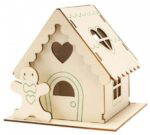 Holz-Bausatz „Lebkuchenhaus“ 3er Set - 103 33