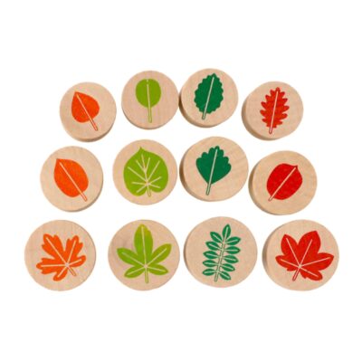 Holzstempel "Blätter" 12tlg.