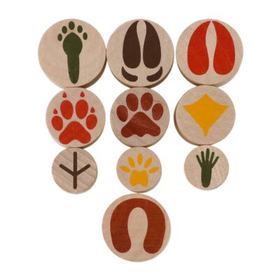 Holzstempel "Tierspuren" 10tlg.