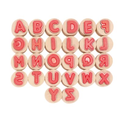 Holzstempel "ABC-Großbuchstaben" 26tlg.