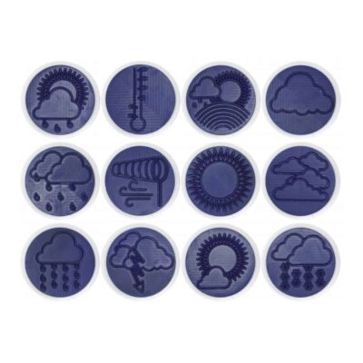 Riesenstempel "Wetter" 12tlg.