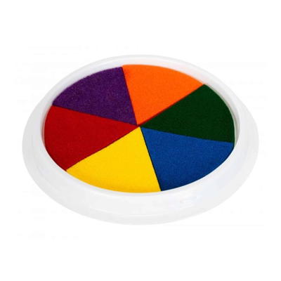 Riesenstempelkissen „Regenbogen“