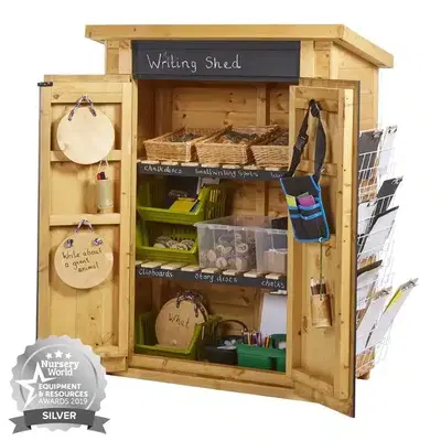 Lern-Schuppen mit Schreibtafel