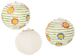 Papierlampions „Rund Weiß“ 6er Set - 300 141