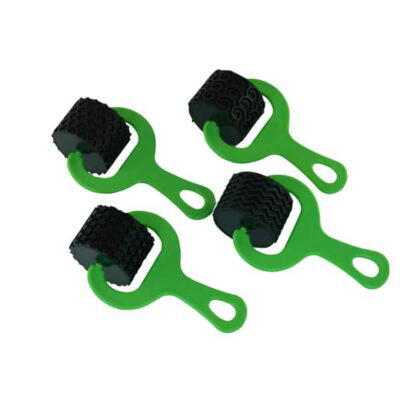 Mal- und Knet-Strukturroller 4er Set (Grün)