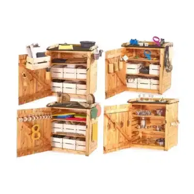 Outdoor-Regale „Themenzeit“ – 4-teiliges Set