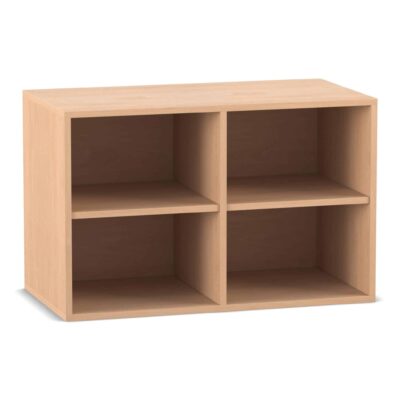 Flexeo® Aufsatzregal, 4 Fächer, Mittelwand, Breite 94,4 cm