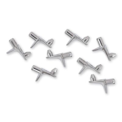 Set mit 8 Fachbodenträgern mit Zapfen