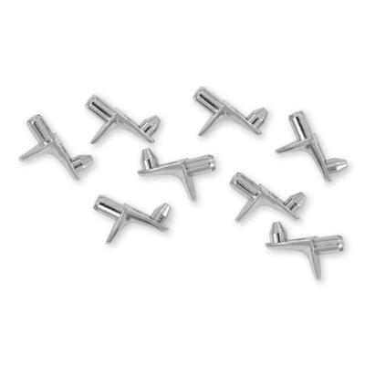 Set mit 8 Fachbodenträgern mit Zapfen