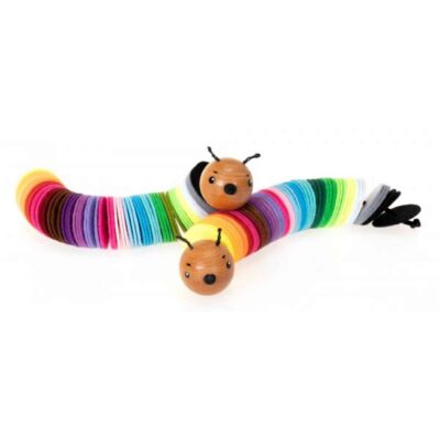 Filzraupe Regenbogen, 2er Set (147-tlg.)
