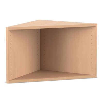 Flexeo® Abschlussregal eckig, 1 Fach