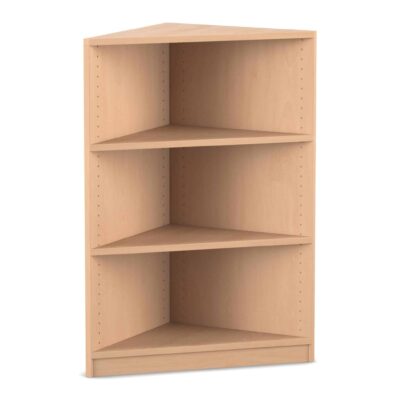 Flexeo® Abschlussregal eckig, 3 Fächer