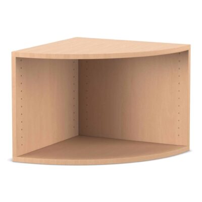 Flexeo® Abschlussregal rund, 1 Fach