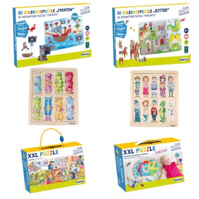 Spiel & Puzzle-Bundle "Fantasie & Kreativität"