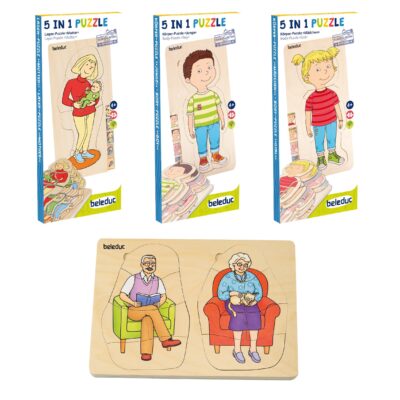 Körper & Lagenpuzzle-Set "Familie"