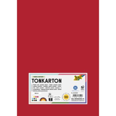 Tonkarton, 160 g/m², DIN A4, 500 Blatt, 10 Farben