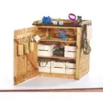 Spielzeugschränke für Sand- & Wasserspiel – 2er Set - explorer shedlet 2 32213 min 1