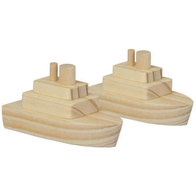Holz-Bausatz „Dampfer“ 10er Set