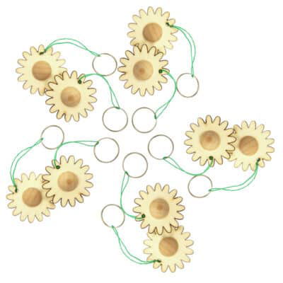 Schlüsselanhänger "Blume" 24er Set