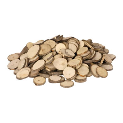 Naturholzscheiben rund, 1kg