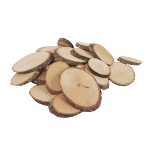100-64 Naturholzscheiben Oval, 1kg - 100 64