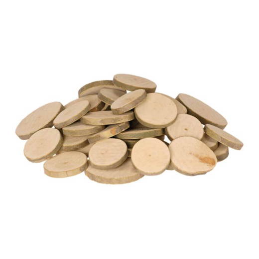 100-651 Naturholzscheiben Rund, 1kg - 100 651