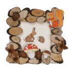 Naturholzscheiben Rund, 1kg - 100 65 1