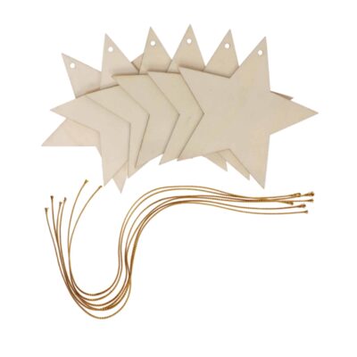 Holzanhänger "Große Sterne" 6er Set