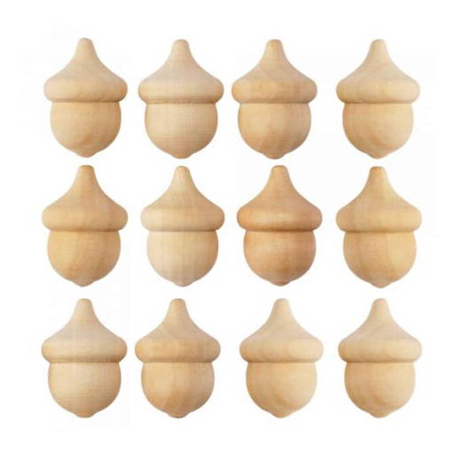 103-09 Holzfiguren „Eicheln“ 12er Set - 103 09