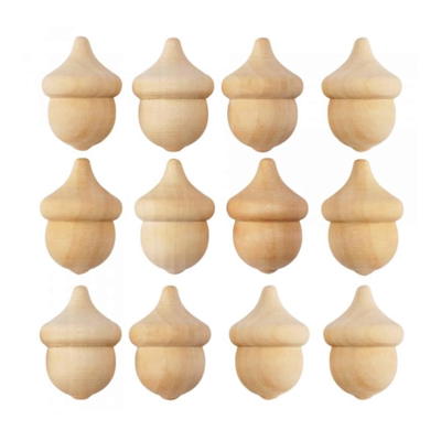Holzfiguren „Eicheln“ 12er Set