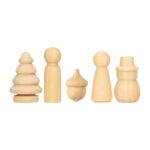 Holzfiguren Weihnachtsset, 10-tlg. - 103 10 1
