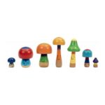 Holzfiguren „Familie Pilz“ 7-tlg. - 103 18 4