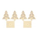 Teelichthalter „Funkeltanne“, 2er Set - 103 21 V 2