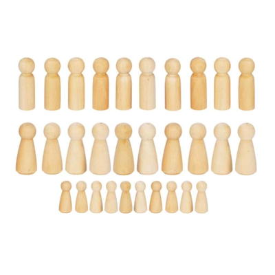 Holzfiguren Familienfiguren 30-tlg.
