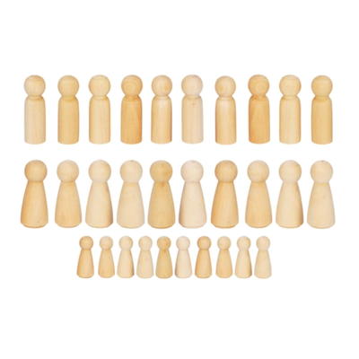 Holzfiguren Familienfiguren 30-tlg.