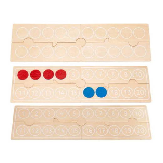 103-67_2 Holzpuzzle „Zahlen, zählen, legen“ Stück 4tlg. - 103 67 2
