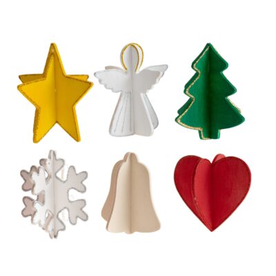 Holzanhänger Weihnachtsmix II 24tlg.