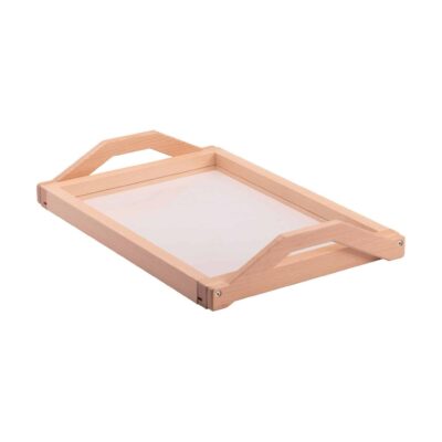 Tablett mit transparentem Boden