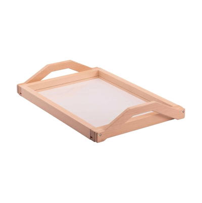 Tablett mit transparentem Boden